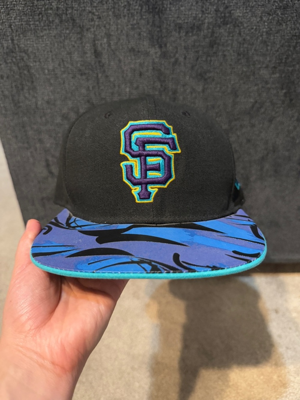 New Era MLB San Francisco Giants Blue Tiger Brim SnapBack Hat